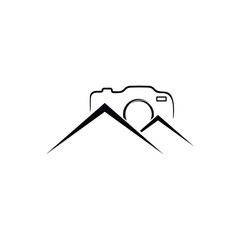 photography mountain logo design vector,editable eps 10