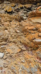 Heap of Rocks on Dirt Field