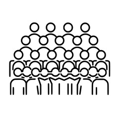 teamwork icon, crowd icon, leadership icon, community icon, manager icon, meeting icon, employee icon, organization icon, businessman icon, group icon of icon people, crowd icon of icon people