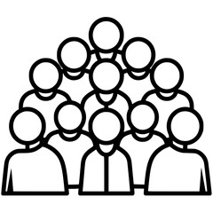 teamwork icon, crowd icon, leadership icon, community icon, manager icon, meeting icon, employee icon, organization icon, businessman icon, group icon of icon people, crowd icon of icon people