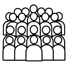 teamwork icon, crowd icon, leadership icon, community icon, manager icon, meeting icon, employee icon, organization icon, businessman icon, group icon of icon people, crowd icon of icon people