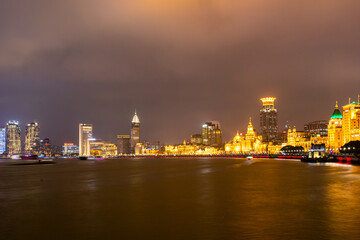 Lujiazui, Pudong New Area, Shanghai-city architecture night scene