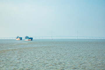 Hengsha Island, Chongming District, Shanghai-Seascape at sunset