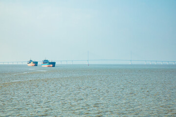 Hengsha Island, Chongming District, Shanghai-Seascape at sunset