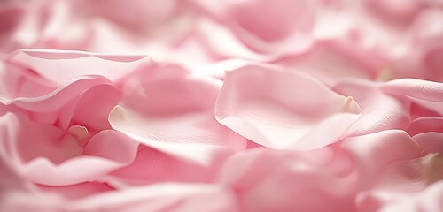 A close-up of a delicate, pastel pink background, the texture mimicking soft rose petals, evoking a...