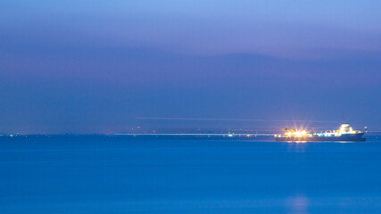 Hengsha Island, Chongming District, Shanghai-Seascape at sunset
