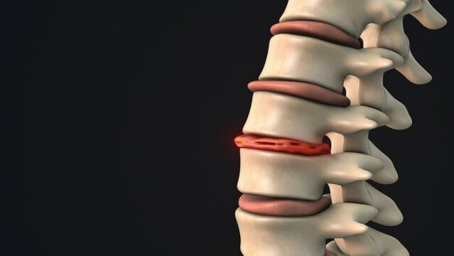 Degenerative disc in the human spine