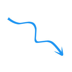 hand drawn color arrow