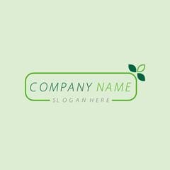 Organic, Natural, Green logo design template. Natural Product Branding.