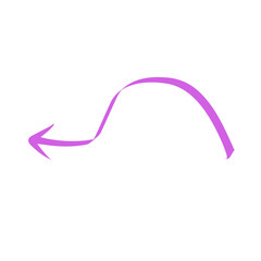 hand drawn color arrow