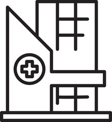 Hospital Icon Illustration