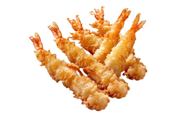 Crispy tempura delight isolated on transparent background