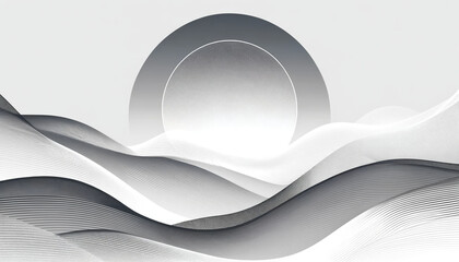 Sophisticated Grey and White Gradient Background
