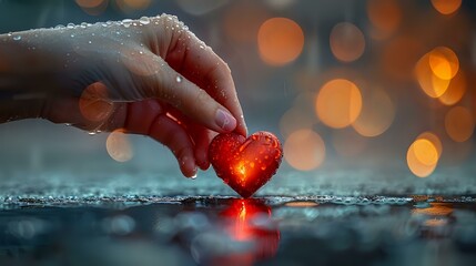 Heartfelt Connection: Hand and Heart