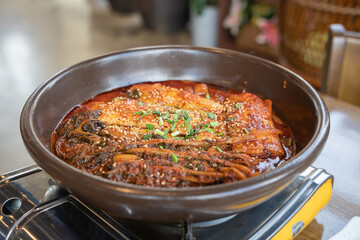 Braised hairtail, a famous Korean food