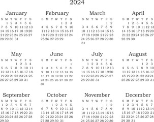 calendar for 2024 png