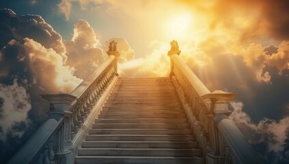 stairway to heaven in glory, gates of Paradise