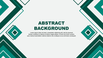 Abstract Teal Green Background Design Template. Abstract Banner Wallpaper Vector Illustration. Teal Green Background