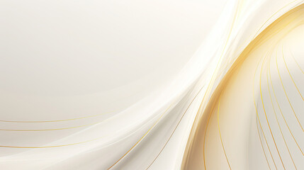 Fototapeta premium Contemporary Gold Wavy Lines On Light White Background