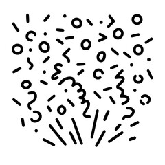 Obraz premium Confetti icon, celebration icon, birthday icon, party icon, anniversary icon, event icon, holiday icon, ceremony icon, festival icon, greeting icon, exploding icon, Christmas icon, festive icon,party,