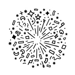 Confetti icon, celebration icon, birthday icon, party icon, anniversary icon, event icon, holiday icon, ceremony icon, festival icon, greeting icon, exploding icon, Christmas icon, festive icon,party,