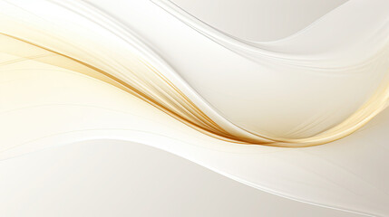 Fototapeta premium Contemporary Gold Wavy Lines On Light White Background