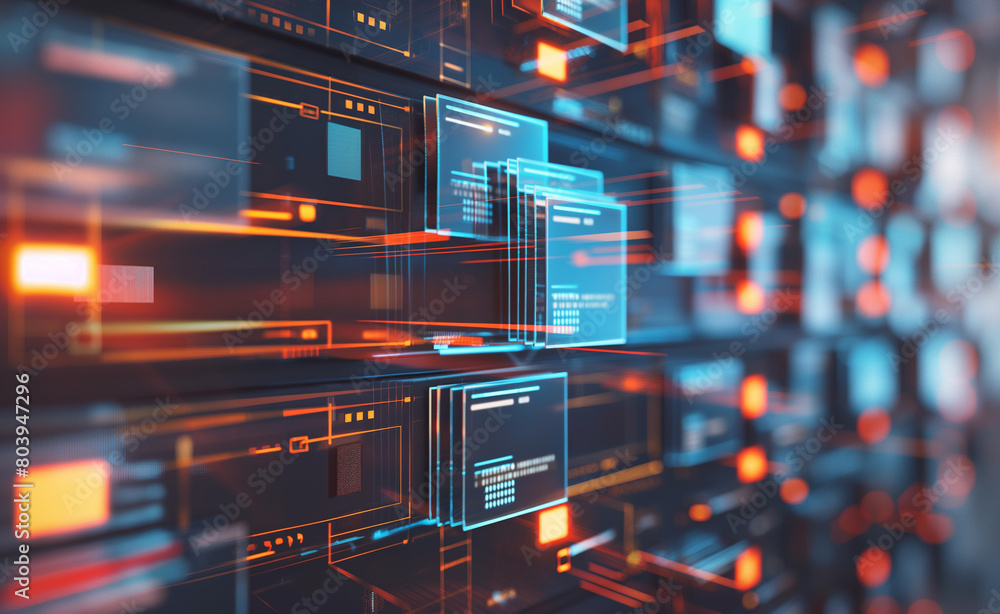 Poster data fortress: supercomputer server cabinets in cyber security network