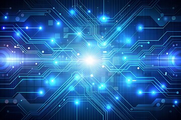 futuristic digital electric tech circuit board pattern background design generated AI Technology