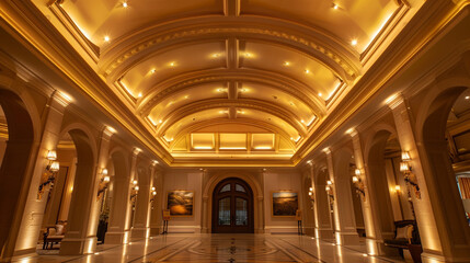 Obraz premium A grand entryway in a luxury home