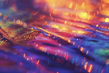 Multicolored rainbow large bokeh effect background