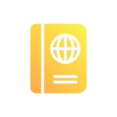 Passport vector icon