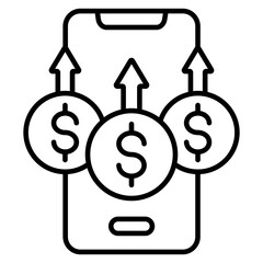 Phone Profit icon