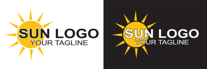 sun logo and icon Vector design Template vector illustration logo design. Eps.10 . 