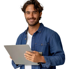 Portrait of young doctor on Transparent Background