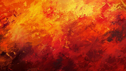 Obraz premium Abstract grunge backdrop painted with sunset colors, using messy strokes for a fiery visual impact.