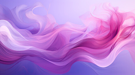 Fototapeta premium Smooth Flowing White And Purple Wave Design Energy Lines on A Voilet Background