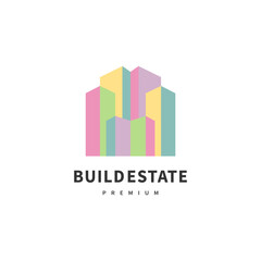 city building modern vector illustration for real estate logo design 2