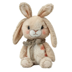 Obraz premium Rabbit doll cutout on Transparent Background..