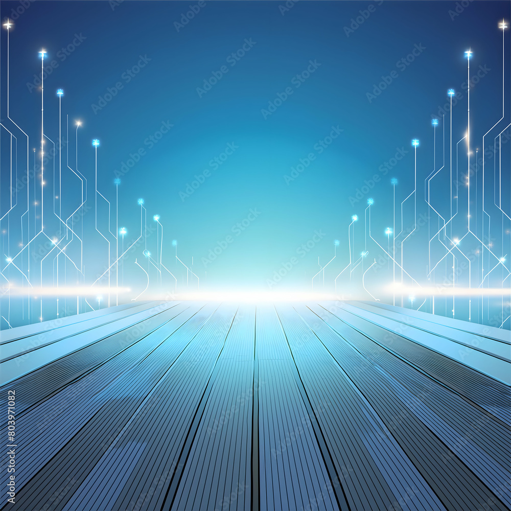 Poster digital technology banner green blue concept robot technology light effect, abstract tech .future da