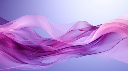 Abstract Flowing White And Pink Wavy Lines on A Voilet Background