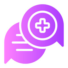 Obraz premium medical support gradient icon
