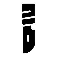 scalpel glyph icon