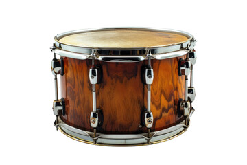 Traditional Hand Drum on Transparent Background