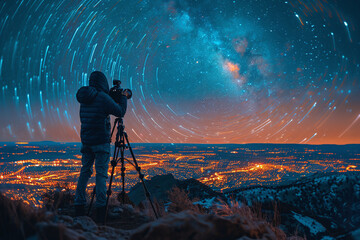 Astrophotography Venture into the night sky  - Powered by Adobe