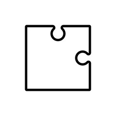 Puzzle icon vector. Conundrum illustration sign. Teaser symbol or logo.