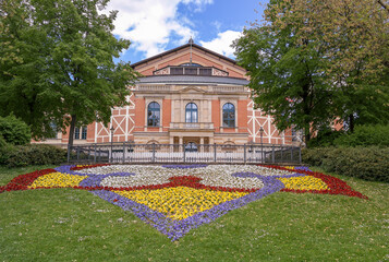 Bayreuth Festival Hall by Richard Wagner from the 19th century in Bayreuth