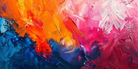 Abstract Painting. Contemporary Art Texture Background.