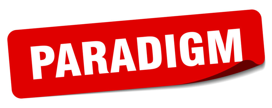 paradigm sticker. paradigm label