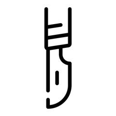 scalpel line icon