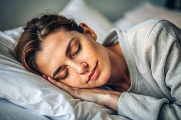 Sleep and Skincare: A portrait of a person prioritizing adequate sleep, emphasizing the role of quality rest in skin repair, regeneration, and overall health.
